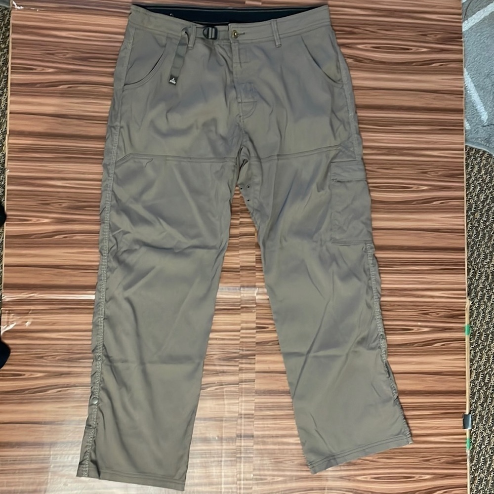 PRANA Nylon Hiking Roll Up Pants Size XL
